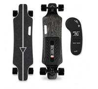 Sushangmao Skateboard Eléctrico, Cruiser Motorizado - con Mando LED Mejorado, Motor Sin Escobillas 300 O 700W, Freno De 4 Velocidades, Carga Máxima 150 Kg Dual-Drive-30km