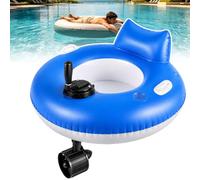 Sushangmao Tumbona Flotante Motorizada para Adultos, Tumbona de Piscina Recargable, Flotador Eléctrico Recargable con Control Joystick 360°, Respaldo, Flotador de Piscina 330 LB para Lago A