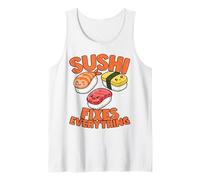 Sushi Divertido lo arregla Todo Amante de la Comida Camiseta sin Mangas