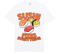 Sushi Divertido lo arregla Todo Amante de la Comida Comfort Colors Adult Heavyweight T-Shirt