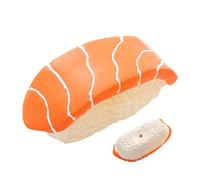 Sushi Dog Toy Small, Squeaky Dog Puzzle Toy, (2.95x1.18 Inches) Portable Latex Pet Training Tool for Boredom & Stimulation, Interactive Puppy Playing Device