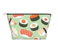 Sushi En Verde Impreso, Bolsa de artículos de tocador Bolsa de Maquillaje Bolsa de cosméticos Bolsa de artículos de tocador de Viaje portátil