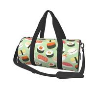 Sushi En Verde Impreso, Bolsa de Viaje de Gran Capacidad, Bolso Redondo, Bolsa de Viaje Deportiva, Bolsa de Mano, Bolsa de Fitness