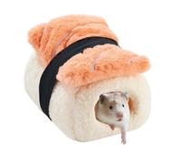 Sushi Hamster Bed - Cute Sushi-Shaped Small Pet Nest Cave, Warm Winter House For Hamsters, Dwarf Chinchillas, Sugar Gliders, Hedgehogs, Ideal For Sleeping, Hiding, Snuggling, and Climbing