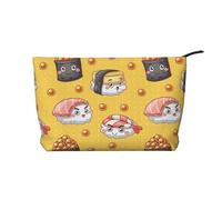 Sushi Lindo y Divertido,Neceser de Pana, Neceser de Maquillaje portátil, Neceser de Viaje