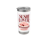 Sushi Lover Club Comida Japonesa Camarones Nigiri Vaso térmico de acero inoxidable de doble pared