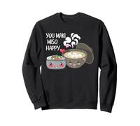 Sushi Miso Pun Kawaii Foodie Cita Lindo Arte Japonés Sudadera