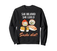 Sushi Mujeres Cita Empoderamiento Juego de Palabras Divertido Foodie Humor Arte Sudadera