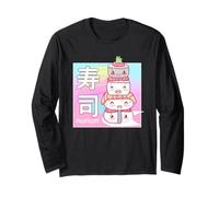 Sushi Retro 90's Japanese Kawaii Pastel Design Japón Food Manga Larga