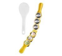 Sushi Rice Ball Mold 7.09x2.56x1.18in 304 Stainless Steel, DIY Onigiri Maker For Kids And Beginners, Safe Food-Grade Tool For Homemade Sushi, Available In Yellow And Pink, 73g Lightweight Design