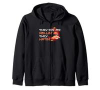 Sushi Roll Cita Divertido Foodie Actitud Humor Arte Sudadera con Capucha
