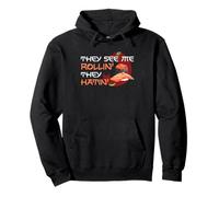 Sushi Roll Cita Divertido Foodie Actitud Humor Arte Sudadera con Capucha
