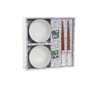 SUSHI SET 6 PORCELANA MADERA 25X25X6,5 VERDE