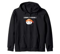 Sushi Shrimp Pun Lindo Kawaii Nigiri Humor Cita Arte Sudadera con Capucha