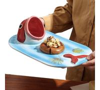 Sushi Tray Ceramic Plate, Hand-Painted Salad Dish Set, Elegant Kitchen Serving Platter for Home Dining, Hotel Buffet, Japanese Food Presentation, Lunch Dinner Party Restaurant Table Decor