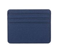 SUSHUN Tarjetero delgado para tarjetas de crédito, tarjetas de identificación, monedero, organizador azul, longitud 10.3, altura 8