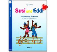 Susi y Eddingtons banda 3 - Violín Colegio para niños de Anja elsholz - para único Grupo y de enseñanza - con Bunter herzförmiger Ordenador Pinza