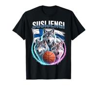 Susijengi Basketball for Suomi Wolf Bandera de Finlandia Camiseta