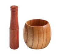 susiodeu Aparatos de cocina trituradores de mano, prensa ajo acero inoxidable y mortero Para madera para una experiencia molienda especias sabrosa, mortero y maja, machacador ajo Para madera para