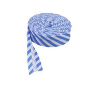 susiodeu Cinta al bies de algodón, adorno versátil y moderno para cualquier proyecto de costura, cinta de ribete de serie punteada y rayada, fácil, Rayas azules