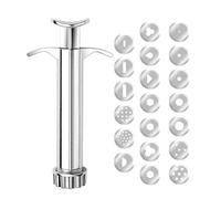 susiodeu Extrusora de arcilla portátil, suministros de arte hechos a mano para niños, innovadora extrusora arcilla con 20 boquillas para una creatividad sin límites, herramienta modelado cerámica,