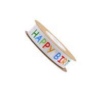 susiodeu Horquillas para el Pelo para Manualidades DIY, decoración, Lazos, Cinta imprescindible de Feliz cumpleaños para un Material Festivo único. Nuestra Cinta para Envolver Regalos está Hecha de