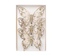 susiodeu Juego de 3 figuras decorativas de Año Nuevo para niños y familias, momentos alegres, que deleitan a grandes y pequeños, ya sea en ramas Navidad, oro, 11.5 x 2 x 10 cm