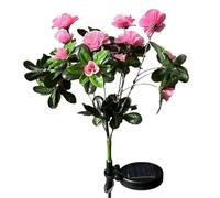 susiodeu Lámpara de jardín LED Solar de bajo Consumo: Regalo para entusiastas del jardín Luces solares de jardín fáciles de Instalar Flores solares, Púrpura, Lámpara de Calentamiento