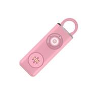 susiodeu Llaveros de alarma de defensa para mujer, protección de carga tipo C, llavero de seguridad ABS, conjunto de defensa, accesorios de defensa Personal, rosa
