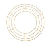 susiodeu Materiales para hacer aros de : crea tu propia creación con anillos de metal y flores. Anillos para hacer coronas y decorar marcos flores navideñas metal para Año Nuevo, Oro, 30cm