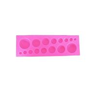 susiodeu Molde de pastel de Chocolate Fondant, molde de silicona de forma redonda para decoración de postres, moldes para hornear galletas para restaurante de panadería, Tipo 1