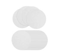 susiodeu Papel para estantes, proyecto de manualidades para hacer joyas, papeles de temperatura, vidrio limpio con mejor control olores, papel fibra vidrio, 50 piezas redondas, 7 centímetros