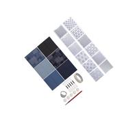 susiodeu Suministros de bordado para principiantes, kit de costura japonesa fácil usar, patrones tradicionales útiles para practicar técnicas bordado, plantillas kit costura japonesa,