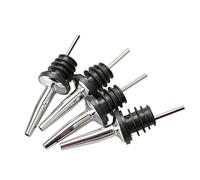 susiodeu Tapón de botella de vino resistente al desgaste, a prueba de herrumbre, barra de buen sellado, vertedor de botella de vino, tapón de goma, descarga más suave, 1 ud./4 Uds, 4 piezas