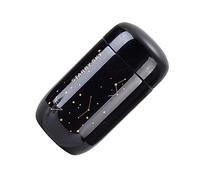 susiodeu Taza de café aislada a prueba de fugas con cielo estrellado de 200ml, termo de acero inoxidable, botella de agua portátil para acampar en casa, térmica, Negro