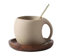 susiodeu Tazas de café de porcelana Taza capuchino Taza bebida Disfrute sus bebidas favoritas en una elegante cerámica Toda la porcelana Para café con leche Té caliente