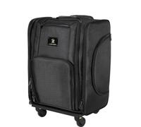 SUSIRE Maletin Maquillaje Profesional Ruedas: Maleta Trolley Maquillaje de Nylon Carro Organizador Cosmetico Grande para Viaje Manicura Peluqueria Estetica Color Negro