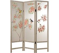 Suska-Regalos Biombo Madera Blanco Vintage, 150x180x3cm