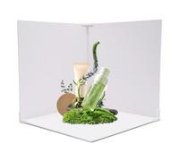 Susoso 60 x 60 cm Backdrops, Estudio Fotografía Fondos Tablero Engrosado Tablero Blanco + Mármol Cuadrado para Disparos de Escritorio