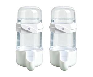 Suspended Bird Water Bottle, Small Pet Drinker, Automatic with Snap-Lock Feature, Capacity Set (90ml/200ml), Leak-Proof Design with Practical Style, Accessory for Cockatiels and Hedgehogs