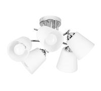 Suspensión - ACTIVEJET - AJE-EMILY 5P - 5xE27 40W - vidrio blanco difusor - acabado cromado