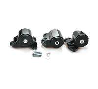 Suspensión Motor Kit de Soporte de Motor de Repuesto para Civic EG D15 D16 B16 B17 B18 con Perno de 2 Orificios Montaje Motor Soporte(Negro)