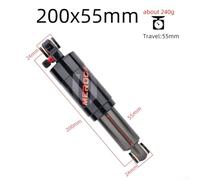 Suspensión neumática trasera para bicicleta, bloqueo de choque de 125/150/165/190/200 mm de longitud, accesorio de ciclismo para mejorar la amortiguación de vibraciones en carreteras difíciles (200 mm