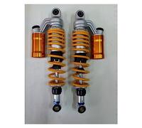 Suspensiones Amortiguadores 320mm 340mm 360mm 1 Par Motocicleta Amortiguador De Aire Ajustable Suspensión Trasera 7mm Resorte Para Scooter(Yellow,360B)
