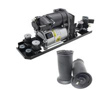 Suspensiones de aire 2x Bolsas Resorte Aire Trasero + Bomba Compresor Aire Con Soporte Y Bloque Válvula Para Serie 5 E61 Para Estate 2004-2010 520d 37106793778 Amortiguador de aire