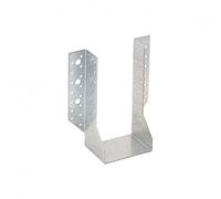 Suspensiones de vigueta Gedotec con orejetas exteriores de acero | 10 unidades Suspensiones de vigueta - 100 x 200 x 75 mm | Conector angular de alta resistencia para base de poste | Ángulo de metal