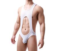 Suspensorio Hombre Gay, Jockstrap Gay Transparentes Clásico Malla Ropa Sexy Eróticas Tangas Extremo Talle Bajo Calzoncillos Elefante Ortopedico Amarillo Suspensorio Ropa Interior Halter V Sling