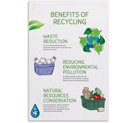 Sustainability Basics Poster Eco Conscious Living Wall-Art for Bedroom
