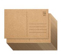 Sustainable Greetings Postkarten aus Kraftpapier, blanko, 100 Stück