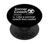 Sustantivo entrenador de fútbol como un entrenador normal pero más fresco PopSockets PopGrip Adhesivo